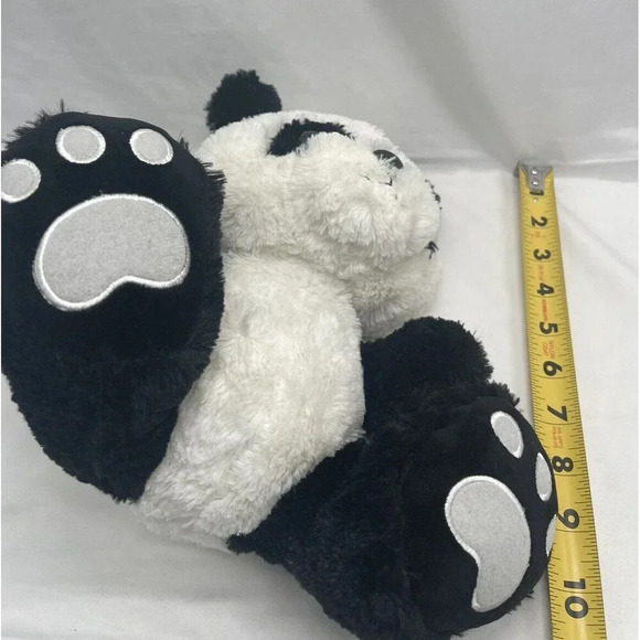Aurora World 9" Sitting Panda Bear Plush Soft Black White Stuffed Animal Toy - Picture 9 of 9
